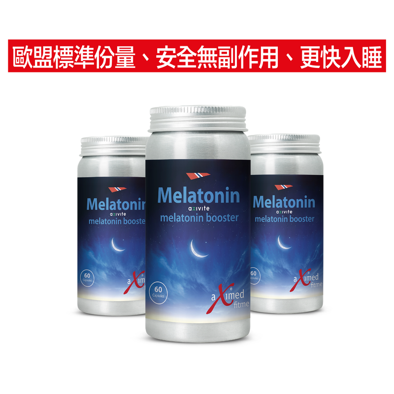 Melatonin 60 Vegetable Capsules (3 bottles)