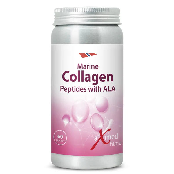 Skin And Gut Health (Metabolox 60 vegetable capsules: 2 bottles, Marine Collagen Peptides with ALA 60 capsules: 2 bottles)